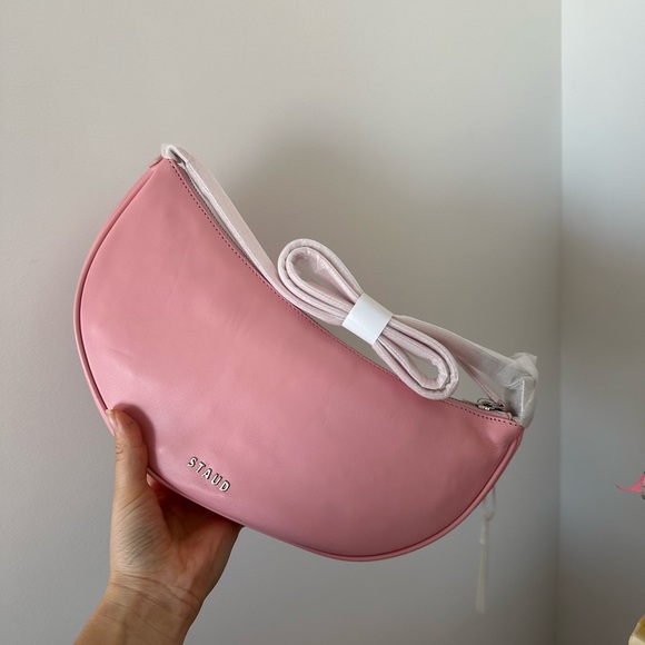 STAUD pink leather bag - Picture 3 of 3